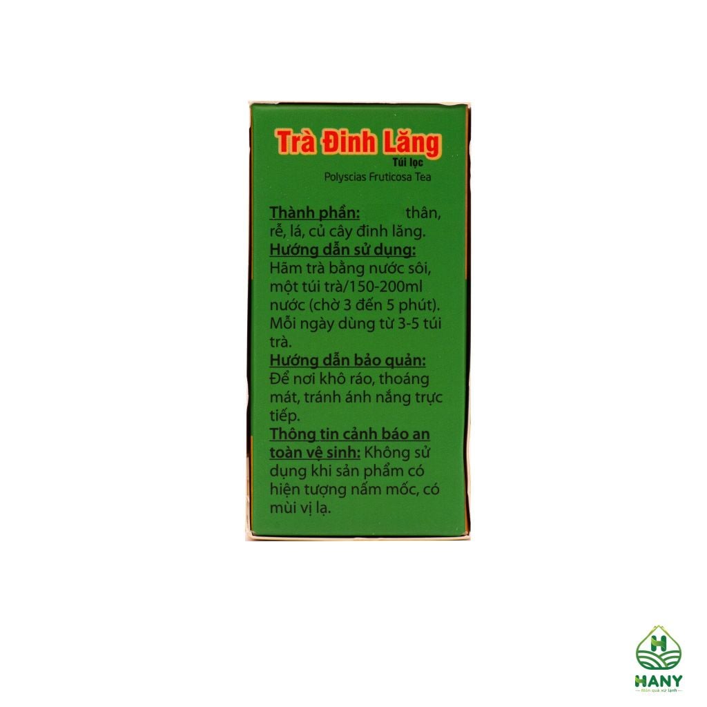 Trà Đinh Lăng 20 Túi Lọc HANY