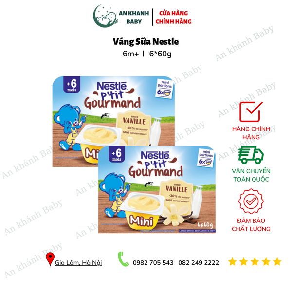  Váng sữa Nestle (6m+) 6x60g 