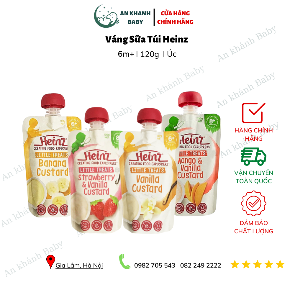 Váng sữa túi Heinz Úc 120g 