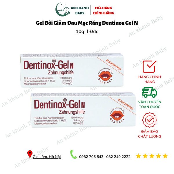 Dentinox Gel N- Gel Bôi Hỗ Trợ Giảm Đau Khi Bé Mọc Răng Đức - 10g 