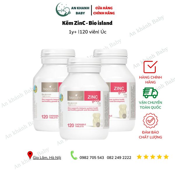  Kẽm Bio Island Zinc Của Úc 120 Viên Cho Trẻ Từ 1 Tuổi Trở Lên - mẫu mới 