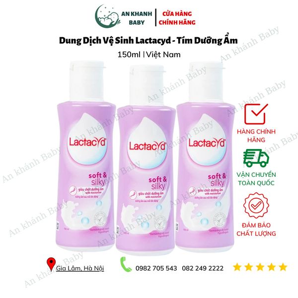  Dung dịch vệ sinh Lactacyd Soft & Silky bảo vệ, chăm sóc vùng kín phái nữ dung tích 150ml & 250ml 