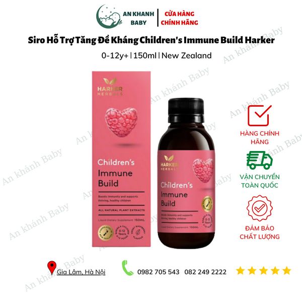  Siro tăng đề kháng, ăn ngon Harker Children's Immune Build 150ml 