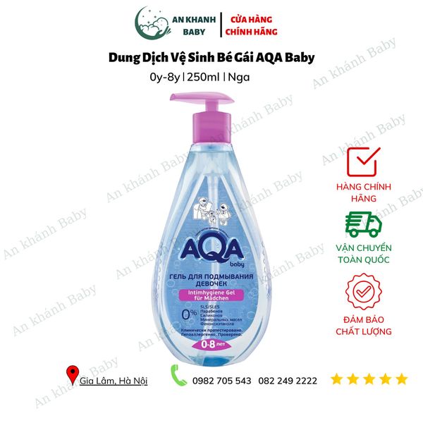  Dung dịch vệ sinh bé gái AQA baby 250ml 