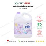  Nước giặt xả vải Dnee 3 lít (đủ màu) 