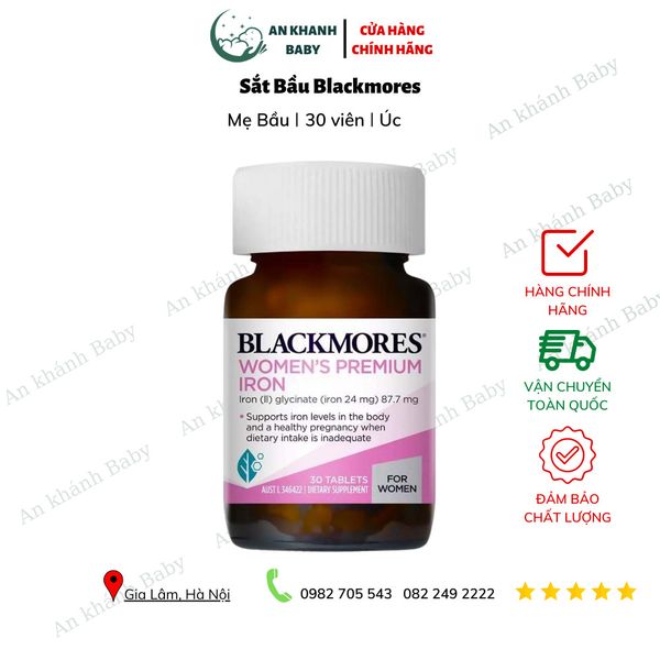  Viên Sắt Cho Bà Bầu Blackmores Pregnancy Iron - 30 viên 