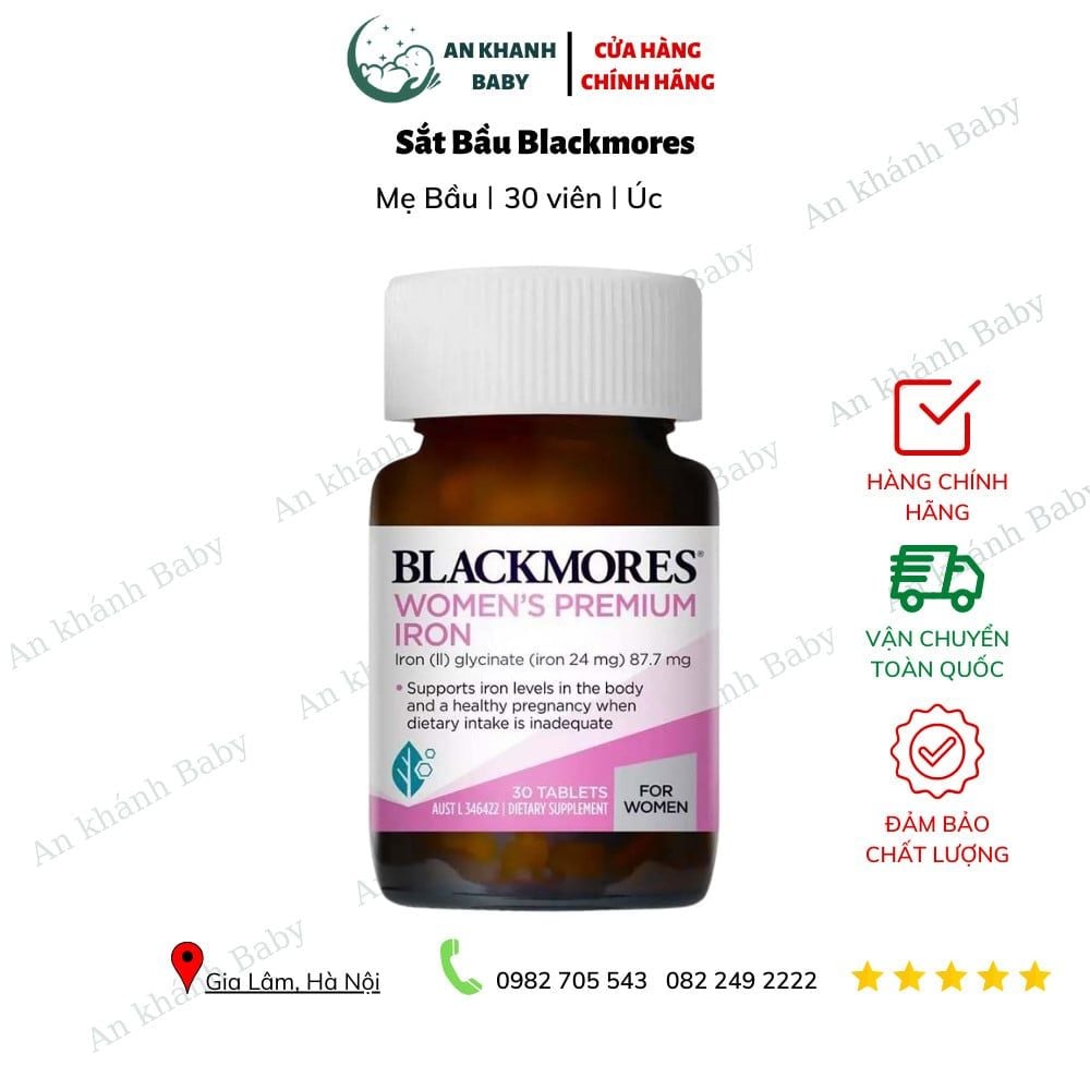  Viên Sắt Cho Bà Bầu Blackmores Pregnancy Iron - 30 viên 
