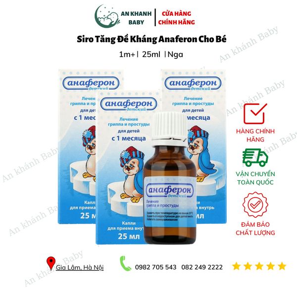  Siro Anaferon Cho Bé Từ 1 Tháng Tuổi Của Nga 25ml 