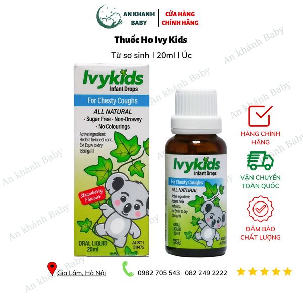  Ivy Kids Úc 20ml - Tinh Chất Ho Cho Trẻ Sơ Sinh Và Trẻ Nhỏ 