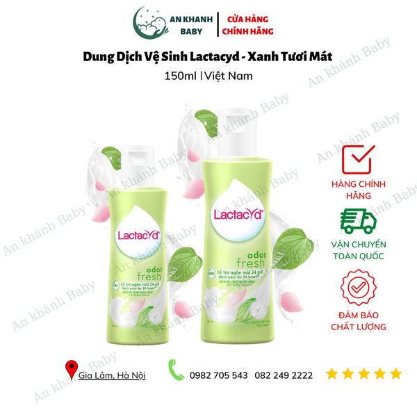  Dung dịch vệ sinh phụ nữ Lactacyd Odor Fresh cho ngày dài tươi mát 150ml&250ml 