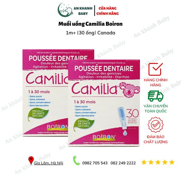  Tép Muối Camilia Sử Dụng Cho Bé Khi Mọc Răng Canada - 30 ống 