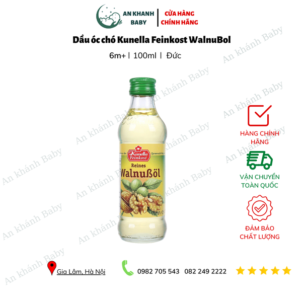  Dầu óc chó Kunella Feinkost WalnuBol 100ml (Đức) 