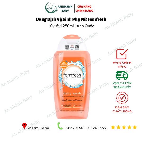  Dung Dịch Vệ Sinh Phụ Nữ Femfresh Cao Cấp Hằng Ngày 250ml Daily Intimate Wash 