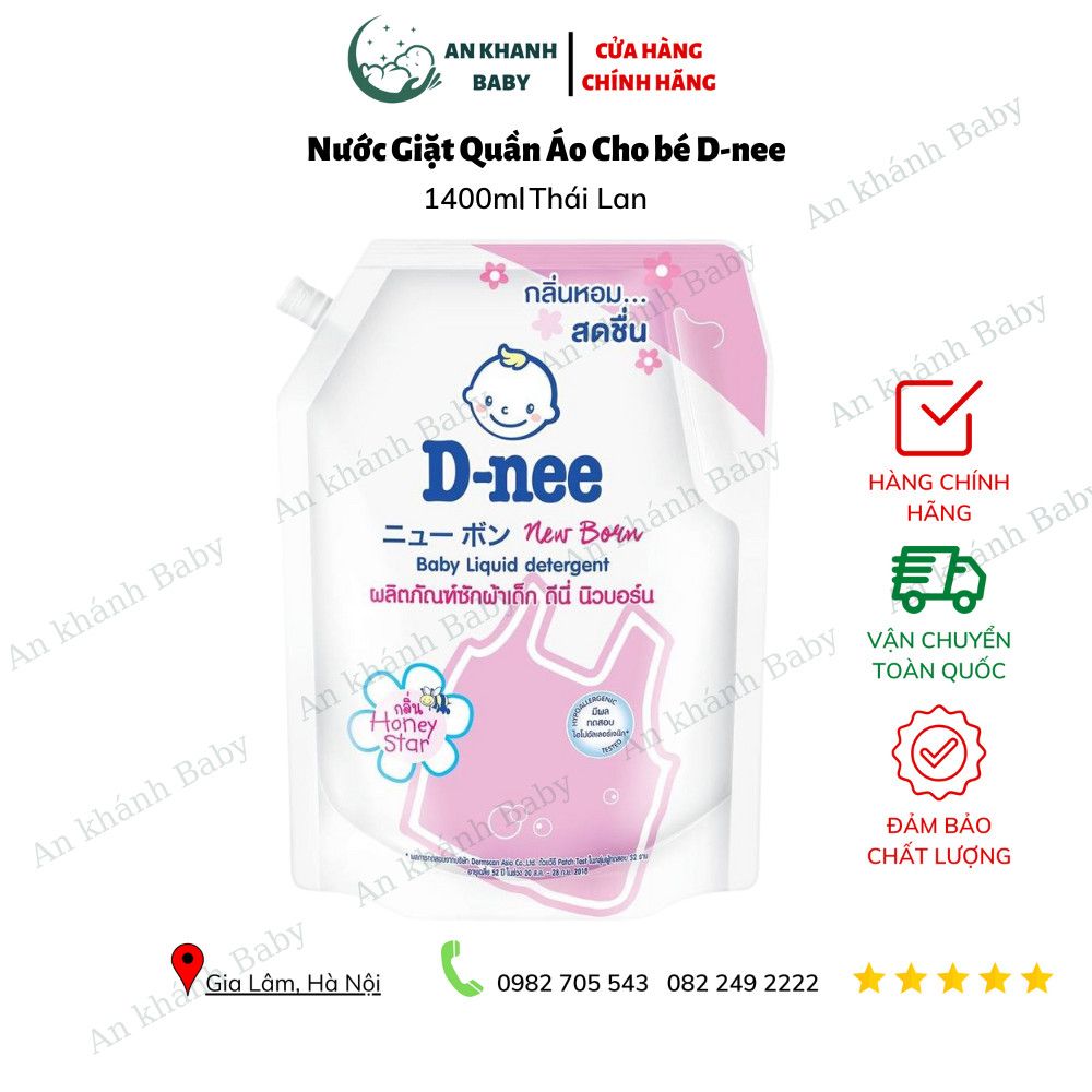  Nước Giặt Dnee - Hàng Nội Địa Thái Lan Chính Hãng - Hương Thơm Bền Lâu (túi 1,4L) 