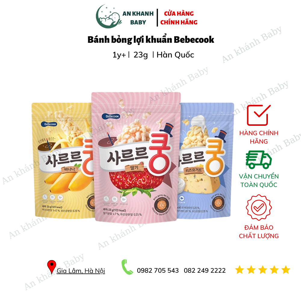  Bánh bỏng lợi khuẩn Bebecook 23g 
