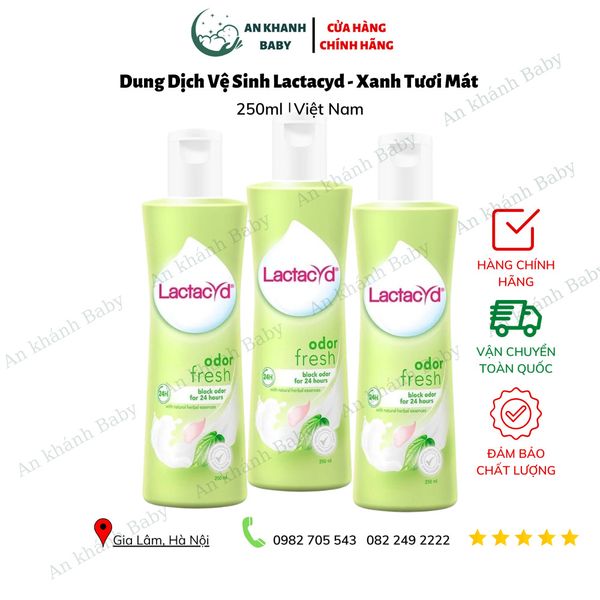  Dung dịch vệ sinh phụ nữ Lactacyd Odor Fresh cho ngày dài tươi mát 150ml&250ml 