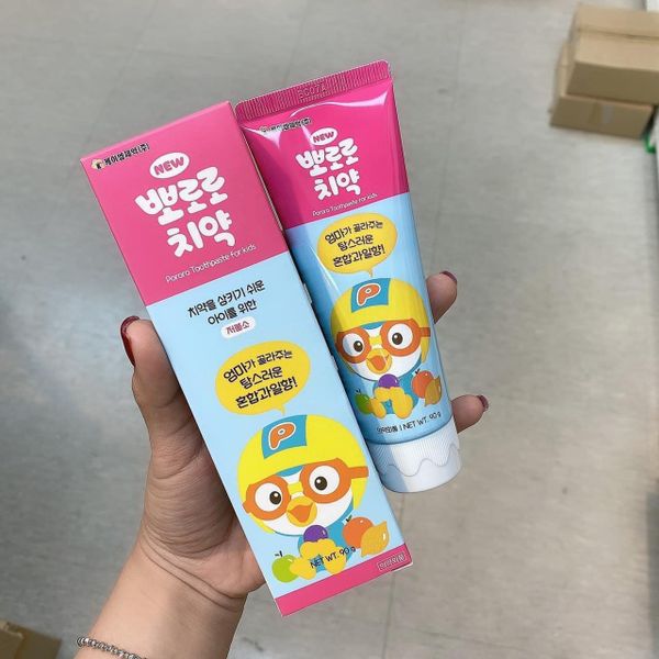  Kem đánh răng Pororo Hàn Quốc cho bé 75g (đủ màu) 