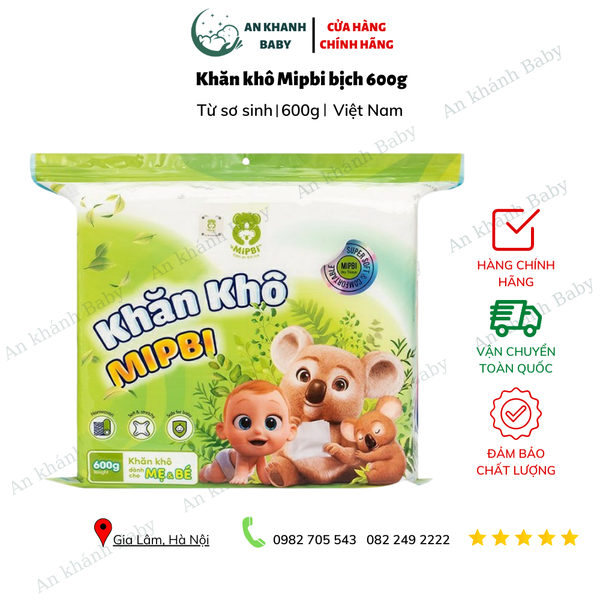  Khăn khô đa năng Mipbi 600g 