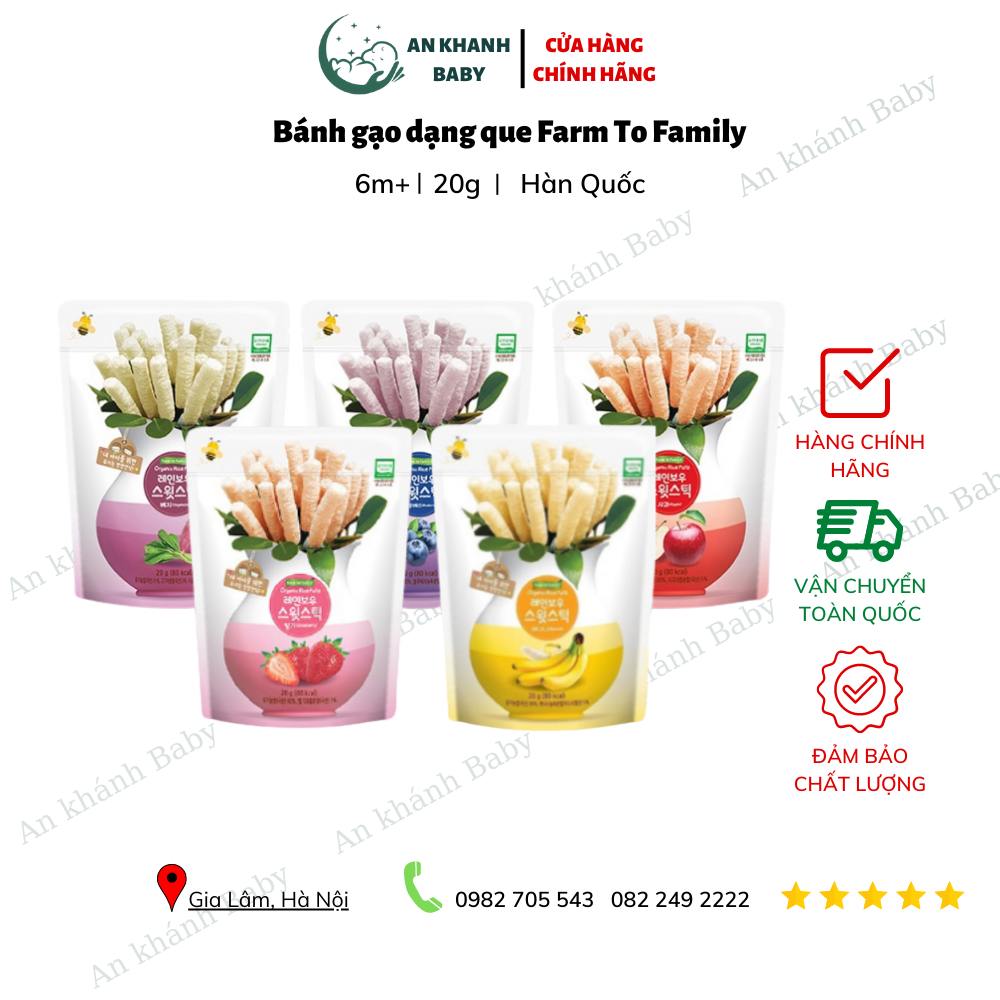  Bánh QUE hữu cơ Farm to family 