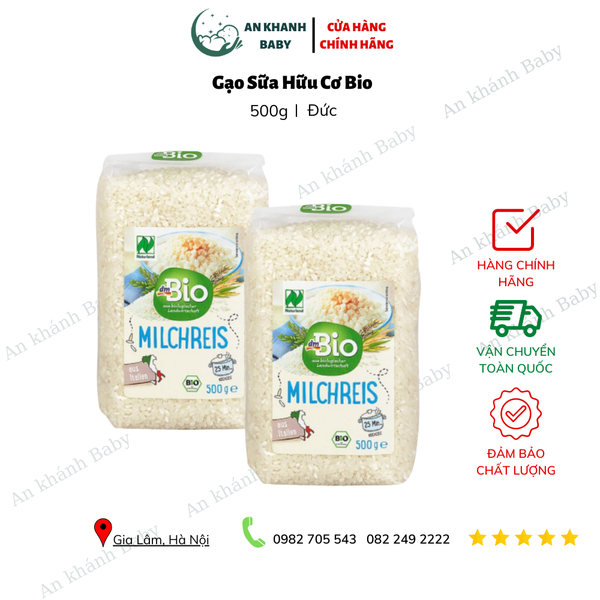  Gạo sữa hữu cơ Dm Bio Đức 500g (Từ 6 tháng tuổi) 