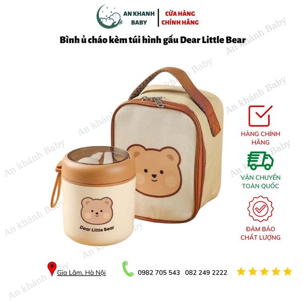  Bình ủ cháo mini hình gấu 