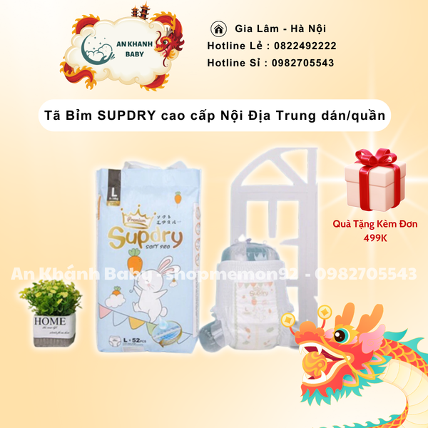  ❤️ ❤️Bỉm SUPDRY cao cấp nội địa Trung quần dán size S72/M66/L60/M58/L52/XL46/XXL42/XXXL40 ❤️ ❤️ 