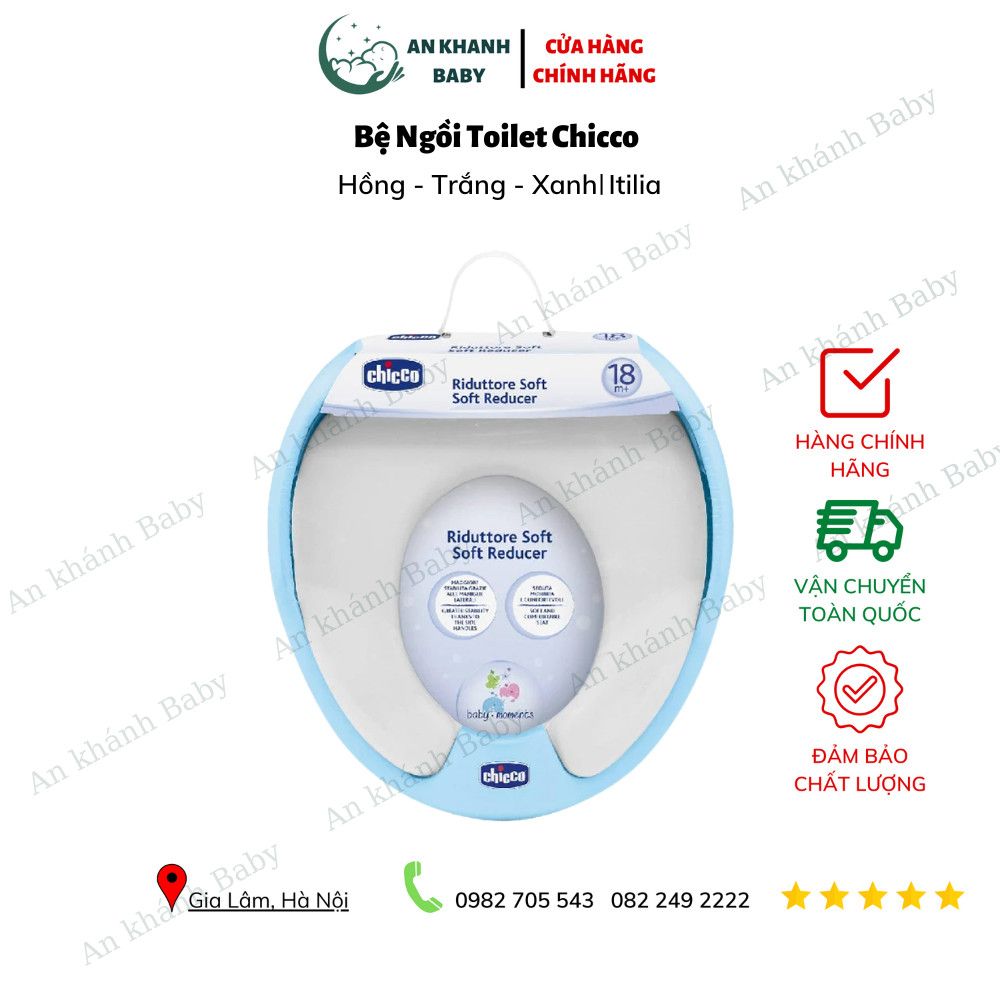  Bệ ngồi toilet Chicco đủ màu - hồng,trắng,xanh 
