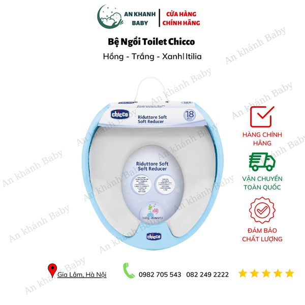  Bệ ngồi toilet Chicco đủ màu - hồng,trắng,xanh 