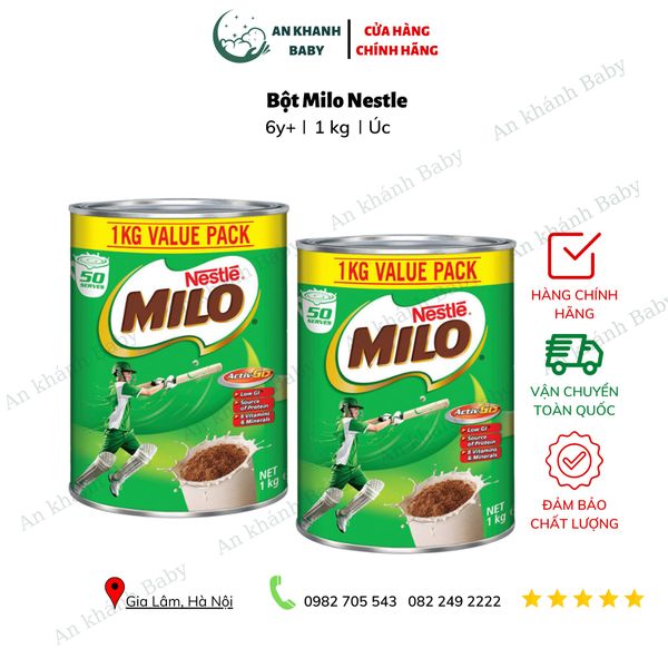  Milo Úc 1kg (hàng có tem phụ) 