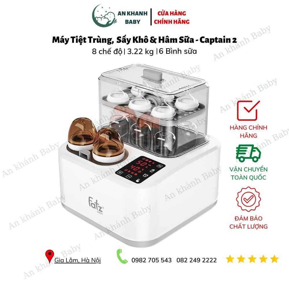  Máy tiệt trùng sấy khô nấu cháo thông minh tích hợp máy hâm sữa – CAPTAIN 2 – FB4315SL 