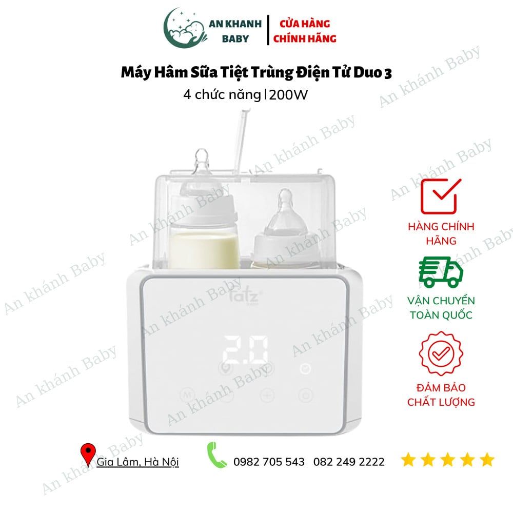  Máy hâm sữa tiệt trùng điện tử Fatz Duo 3 - FB3093VN 