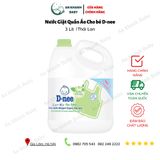  Nước giặt xả vải Dnee 3 lít (đủ màu) 