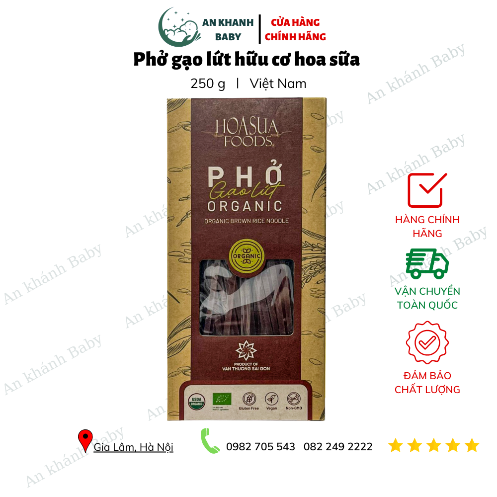  Phở gạo lứt hữu cơ hoa sữa 250g 