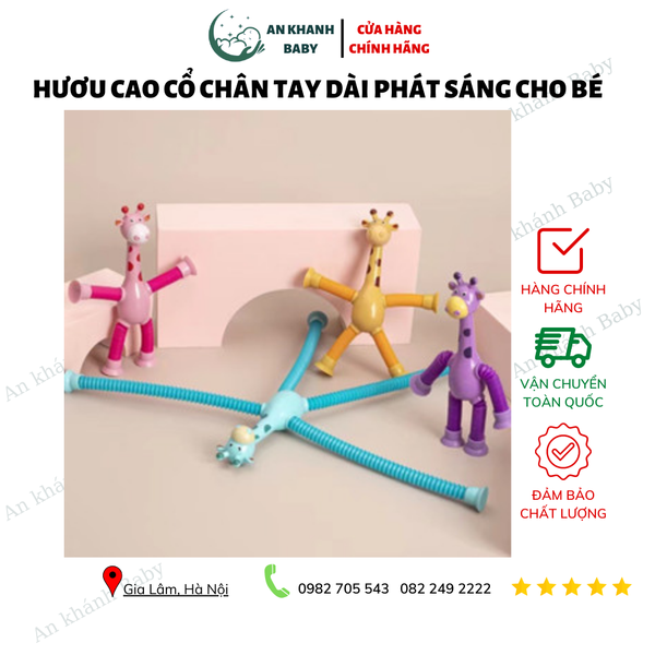  HƯƠU CAO CỔ CHÂN TAY DÀI PHÁT SÁNG SIÊU THÚ VỊ CHO BÉ TẠO HÌNH 