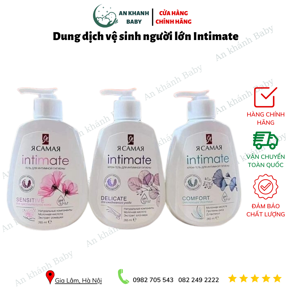  Dung dịch vệ sinh người lớn Intimate sẵn 3 màu 