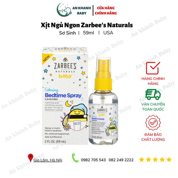  Xịt Ngủ Ngon Zarbee's Naturals 59ml 