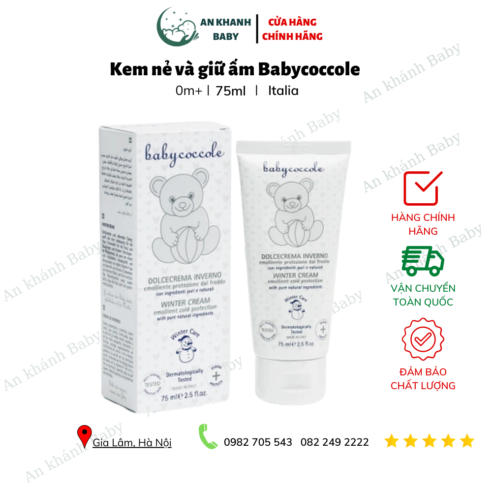  Kem nẻ và giữ ấm mùa đông Babycoccole 75g 0M+ 