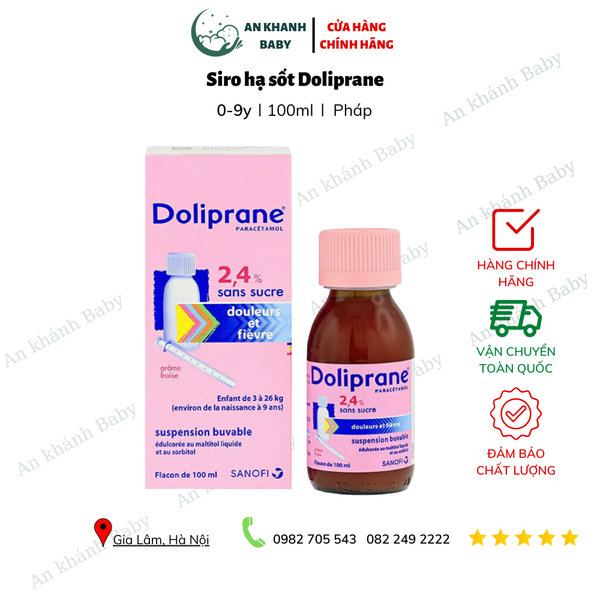  Siro hạ sốt Doliprane 100ml 