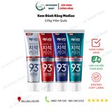  Kem Đánh Răng Giúp Trắng Răng, Giảm Ố, Loại Bỏ Mùi Hôi Median Dental IQ 93% Toothpaste 120g (4 màu) 
