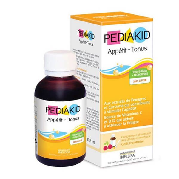  Siro Pediakid Appétit Tonus hỗ trợ kích thích cảm giác thèm ăn, giảm mệt mỏi (125ml) 