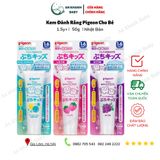  Kem đánh răng Pigeon 50g cho bé 1-6 tuổi (3 vị) 