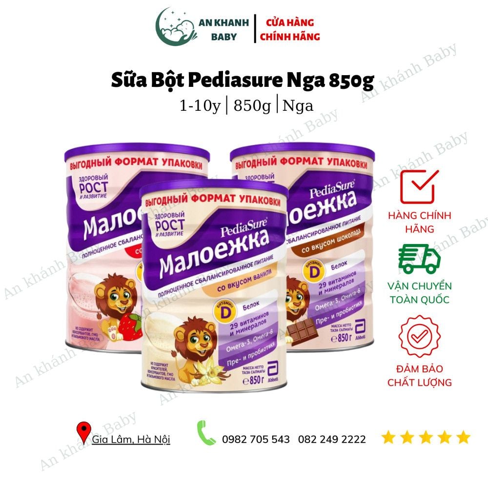  Sữa bột PEDIASURE NGA to 850g  - DÂU 