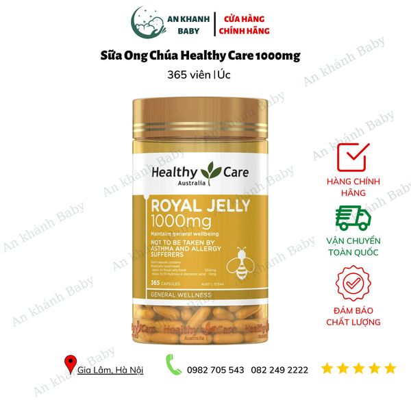  Sữa ong chúa Healthy care 1000mg 