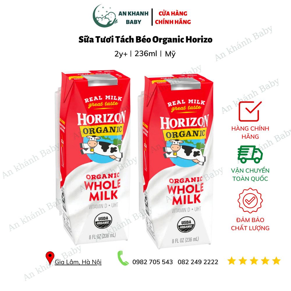  Sữa tươi Horizon  dạng nước thùng 18 hộp 236ml 