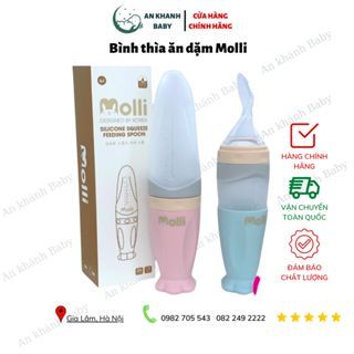  Bình thìa ăn dặm silicone Molli 