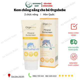  Kem chống nắng cho bé Orgabebe Hàn Quốc 