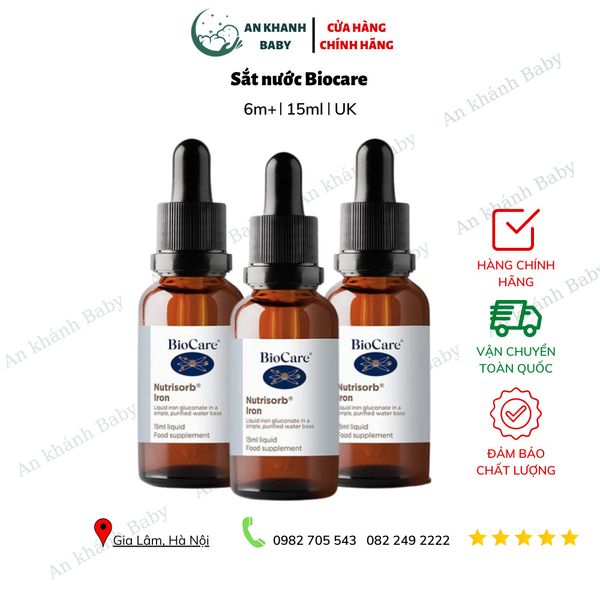  Sắt nước Biocare Nutrisorb 15ml 