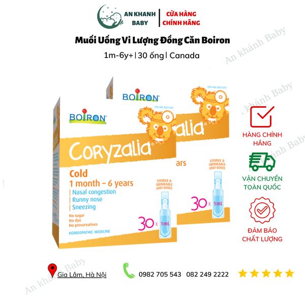  Muối Vi Lượng Coryzalia Boiron Canada Chính Hãng - 30 ống 
