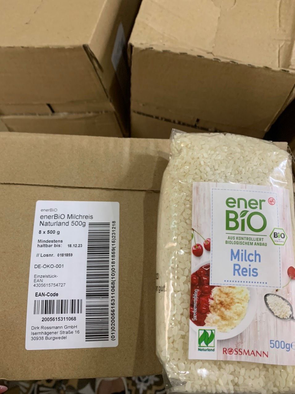 Gạo sữa hữu cơ Bio Milch Reis hãng Rossmann Đức 500g – AN KHÁNH BABY