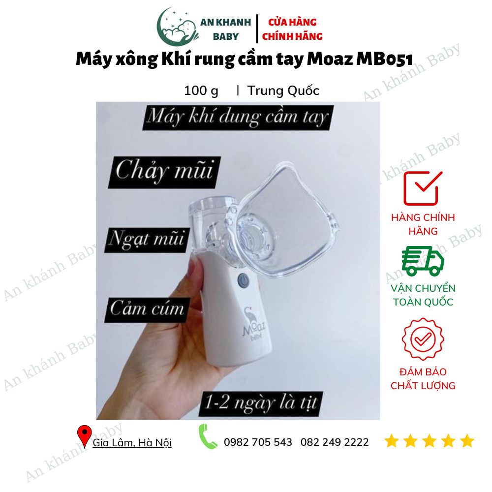  Máy xông Khí rung cầm tay Moaz 